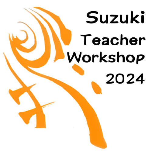 stylized cello with Suzuki Teacher Workshop 2024