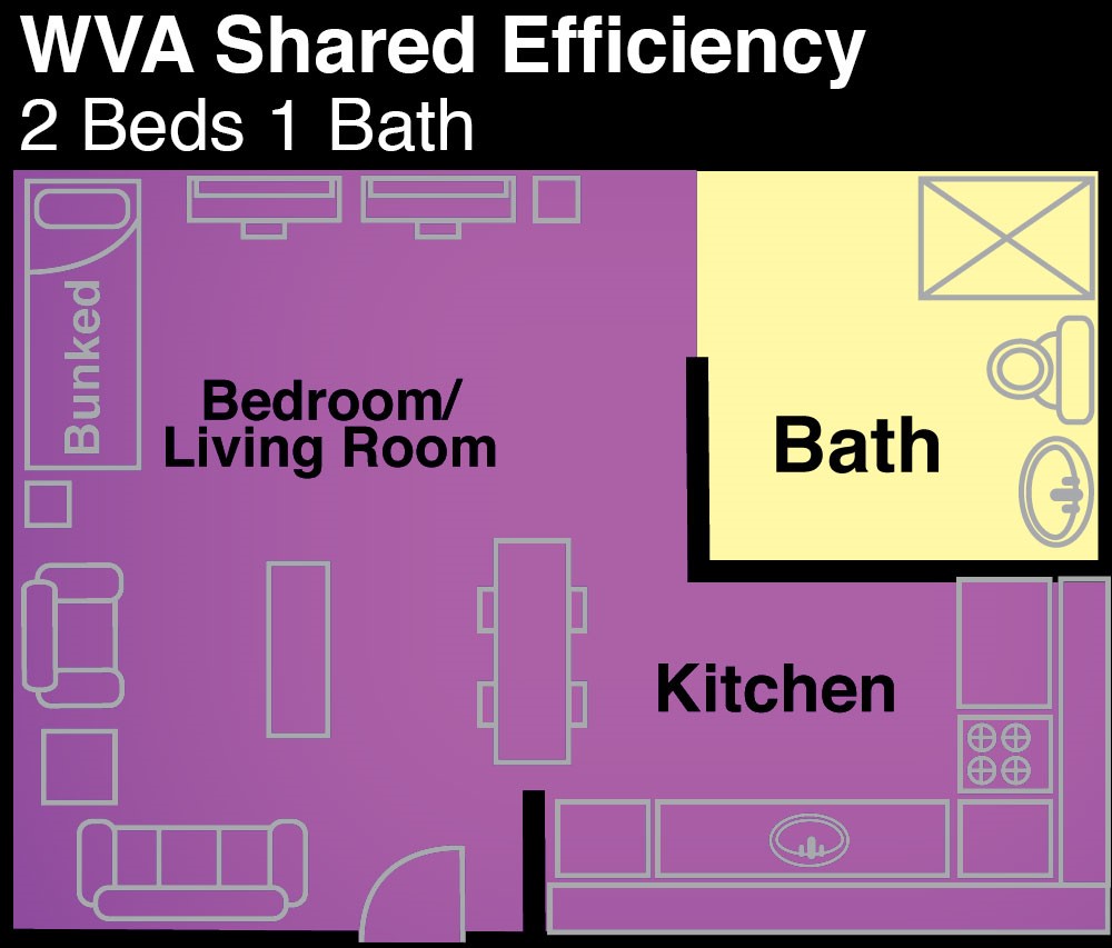 webster village apartments shared efficiency floor plan
