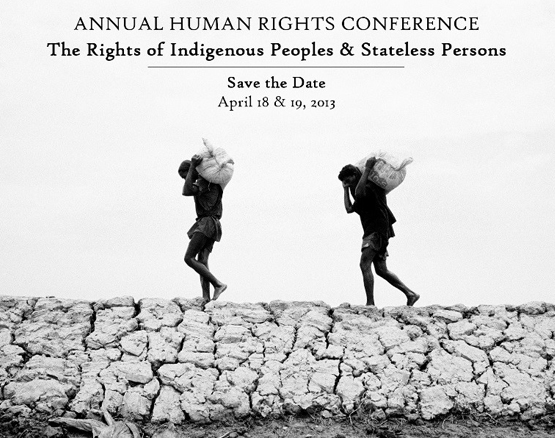 Poster for 2012 Human Rights Conference on indigenous people and stateless persons